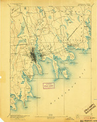 FAIRHAVEN, MA HISTORICAL MAP GEOPDF 15X1