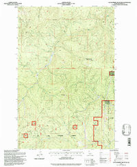 HUCKLEBERRY MOUNTAIN, ID HISTORICAL MAP