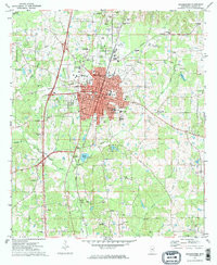 BROOKHAVEN, MS HISTORICAL MAP GEOPDF 7.5