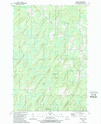 WHITNEY, MI HISTORICAL MAP GEOPDF 7.5X7.