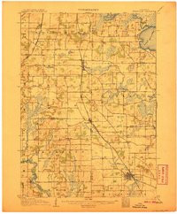 EVENSVILLE, WI HISTORICAL MAP GEOPDF 15X