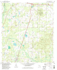 WAUSAU, FL HISTORICAL MAP GEOPDF 7.5X7.5