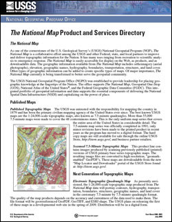 THE NATIONAL MAP PRODUCT SERVICES DIR