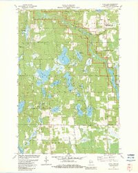 DUNN LAKE, WI HISTORICAL MAP GEOPDF 7.5X