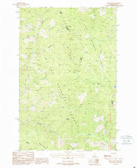 BERGE PEAK, ID-MT HISTORICAL MAP GEOPDF