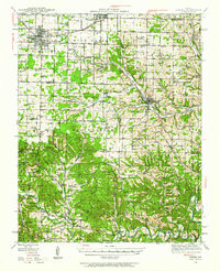 AURORA, MO HISTORICAL MAP GEOPDF 15X15 G