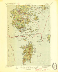 DEER ISLE, ME HISTORICAL MAP GEOPDF 15X1