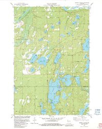 MINONG FLOWAGE, WI HISTORICAL MAP GEOPDF