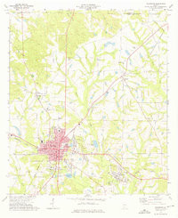 SYLVESTER, GA HISTORICAL MAP GEOPDF 7.5X