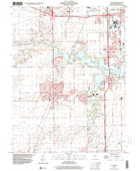 CHATHAM, IL HISTORICAL MAP GEOPDF 7.5X7.