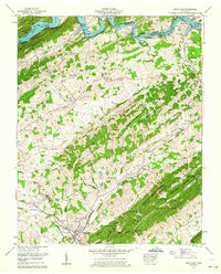 BULLS GAP, TN HISTORICAL MAP GEOPDF 7.5X