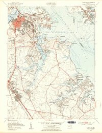 CURTIS BAY, MD HISTORICAL MAP GEOPDF 7.5
