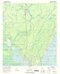 RIDGEVILLE, GA HISTORICAL MAP GEOPDF 7.5