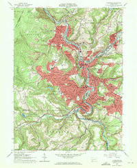 JOHNSTOWN, PA HISTORICAL MAP GEOPDF 7.5X