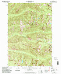 HUNTER PEAK, ID-MT HISTORICAL MAP GEOPDF
