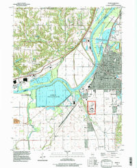PEKIN, IL HISTORICAL MAP GEOPDF 7.5X7.5