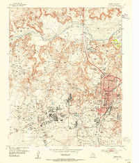 BORGER, TX HISTORICAL MAP GEOPDF 7.5X7.5