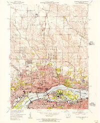 DAVENPORT EAST, IA-IL HISTORICAL MAP GEO