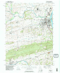 LEWISBURG, PA HISTORICAL MAP GEOPDF 7.5X