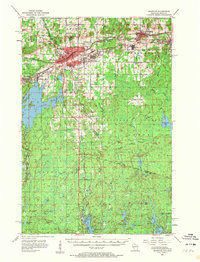 IRONWOOD, WI-MI HISTORICAL MAP GEOPDF 15