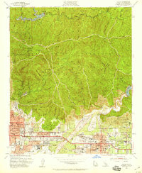 AZUSA, CA HISTORICAL MAP GEOPDF 7.5X7.5