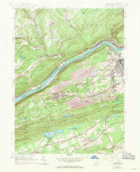 NANTICOKE, PA HISTORICAL MAP GEOPDF 7.5X