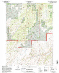 COW CREEK MOUNTAIN, WY HISTORICAL MAP GE