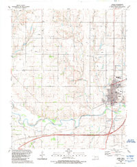SAYRE, OK HISTORICAL MAP GEOPDF 7.5X7.5