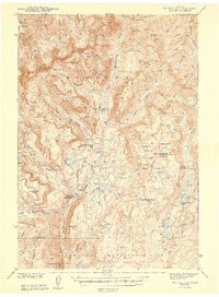 MOUNT WALLACE, MT-WY HISTORICAL MAP GEOP