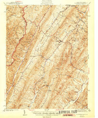 MONTEREY, VA-WV HISTORICAL MAP GEOPDF 15