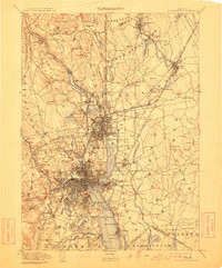 PROVIDENCE, RI-MA HISTORICAL MAP GEOPDF