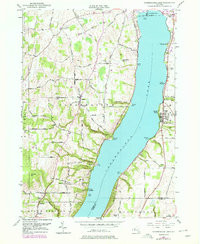 CANANDAIGUA LAKE, NY HISTORICAL MAP GEOP