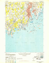NORWALK SOUTH, CT-NY HISTORICAL MAP GEOP