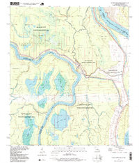 LOWER SUNK LAKE, LA-MS HISTORICAL MAP GE