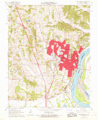 CAPE GIRARDEAU, MO-IL HISTORICAL MAP GEO