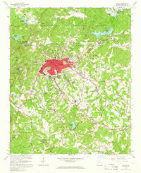 TOCCOA, GA HISTORICAL MAP GEOPDF 7.5X7.5