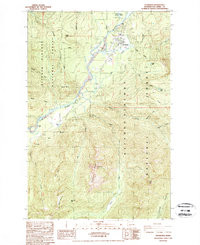 PACKWOOD, WA HISTORICAL MAP GEOPDF 7.5X7