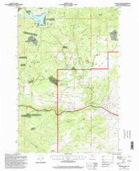 DELMOE LAKE, MT HISTORICAL MAP GEOPDF 7.