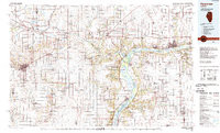 KEWANEE, IL HISTORICAL MAP GEOPDF 30X60