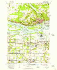 CAMAS, WA-OR HISTORICAL MAP GEOPDF 7.5X7