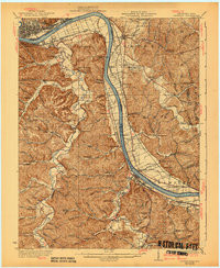 GREENUP, KY-OH HISTORICAL MAP GEOPDF 15X
