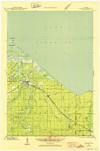 ODANAH, WI HISTORICAL MAP GEOPDF 15X15 G