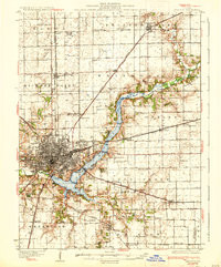 DECATUR, IL HISTORICAL MAP GEOPDF 15X15