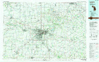 LANSING, MI HISTORICAL MAP GEOPDF 30X60