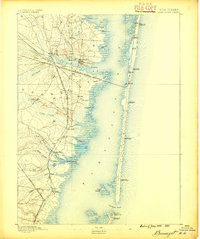 TOMS RIVER, NJ HISTORICAL MAP GEOPDF 15X