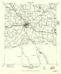 BRENHAM, TX HISTORICAL MAP GEOPDF 15X15