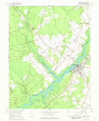 SNOW HILL, MD HISTORICAL MAP GEOPDF 7.5X