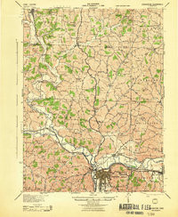 COSHOCTON, OH HISTORICAL MAP GEOPDF 15X1