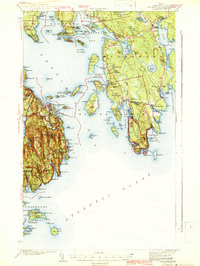 BAR HARBOR, ME HISTORICAL MAP GEOPDF 15X