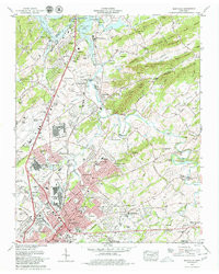 MARYVILLE, TN HISTORICAL MAP GEOPDF 7.5X